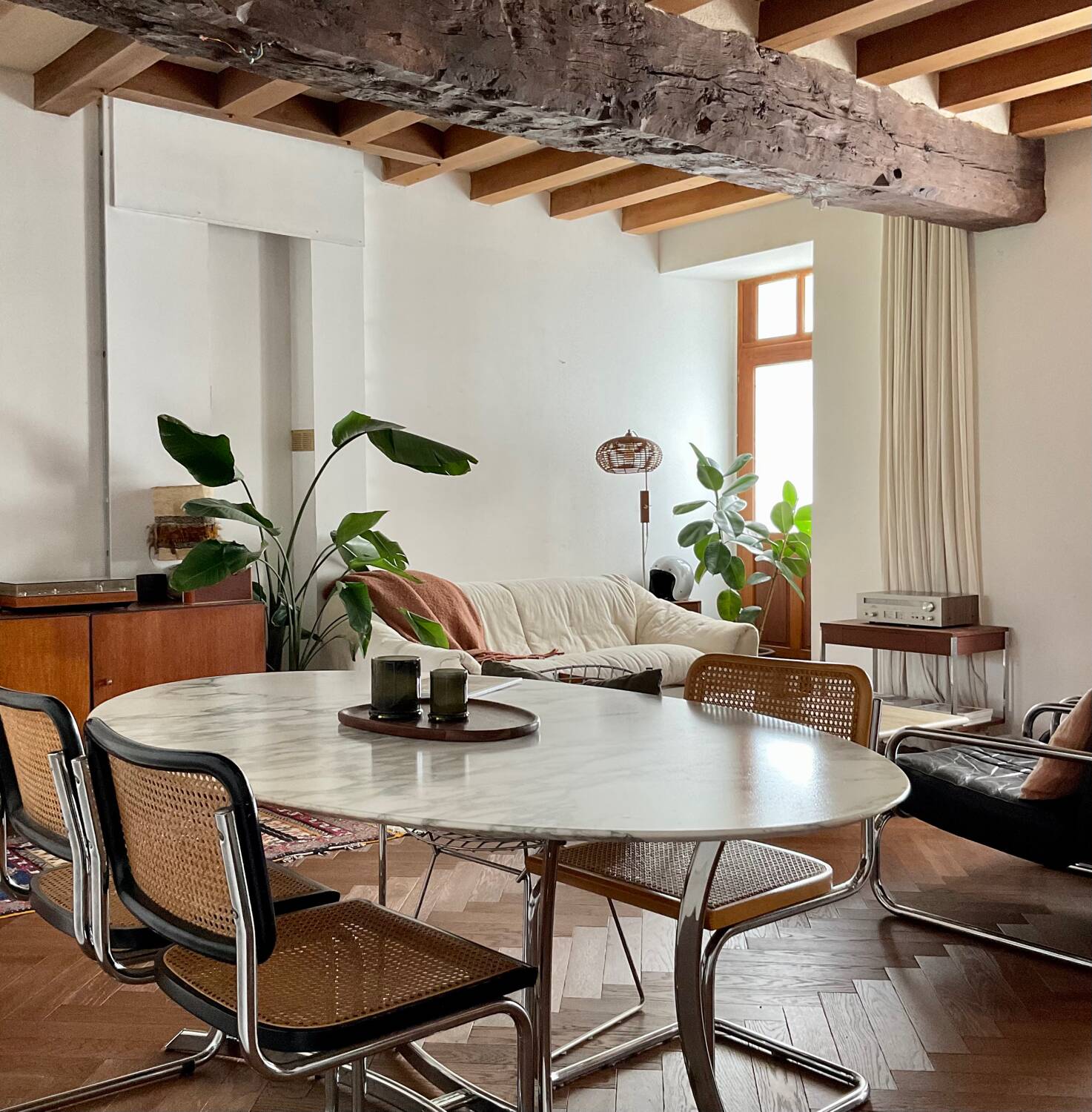 Vintage marble dining table