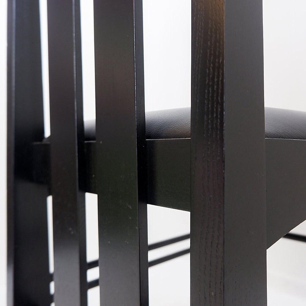 Pair of high-back chairs 'Ingram' by Charles Rennie Mackintosh for Cassina, 1980s