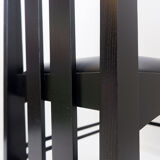 Pair of high-back chairs 'Ingram' by Charles Rennie Mackintosh for Cassina, 1980s