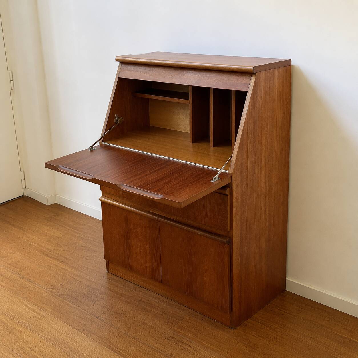 Teak secretary by Morris of Glasgow – 1960s