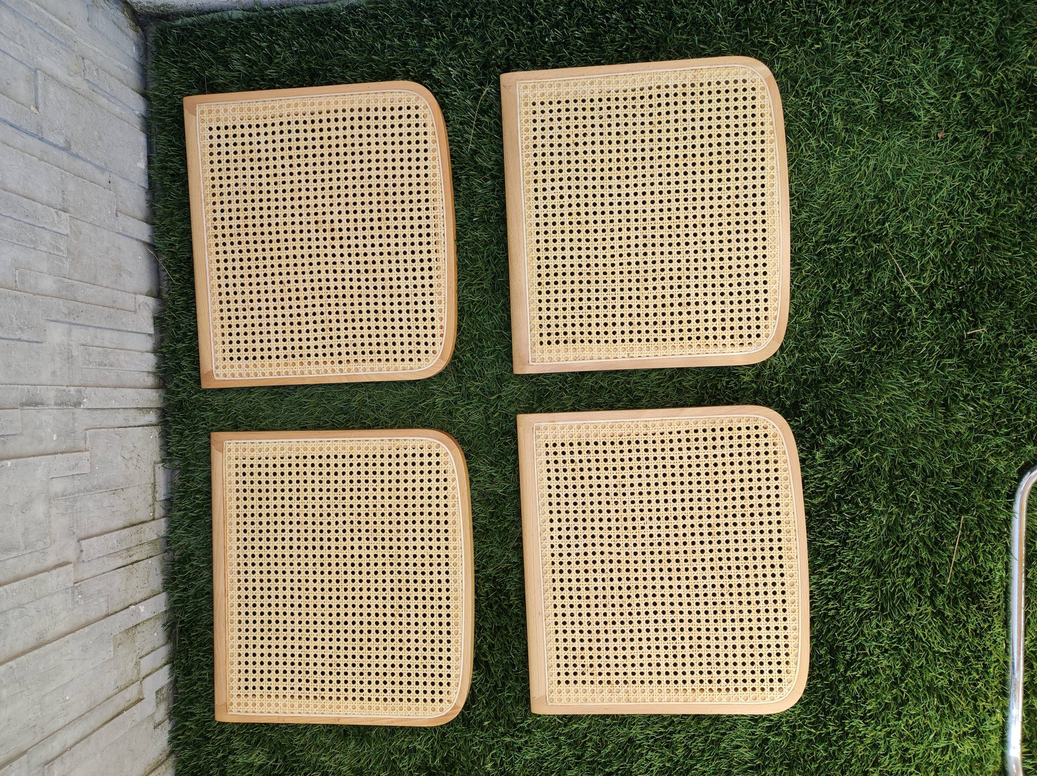 Set of 4 Cesca B32 chairs by Marcel Breuer