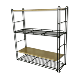 Bronze and black metal shelf 1970