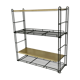 Bronze and black metal shelf 1970