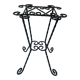 Wrought iron door twisted black vintage 1960