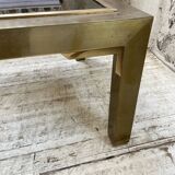 Table basse en laiton années 60