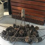 Old metal wire basket