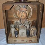 Ancienne radio TSF Elecradio, avec son antenne  année 1930  110/240V