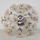 Wonderful Gold and Transparent Murano Glass Ceiling Light Flower