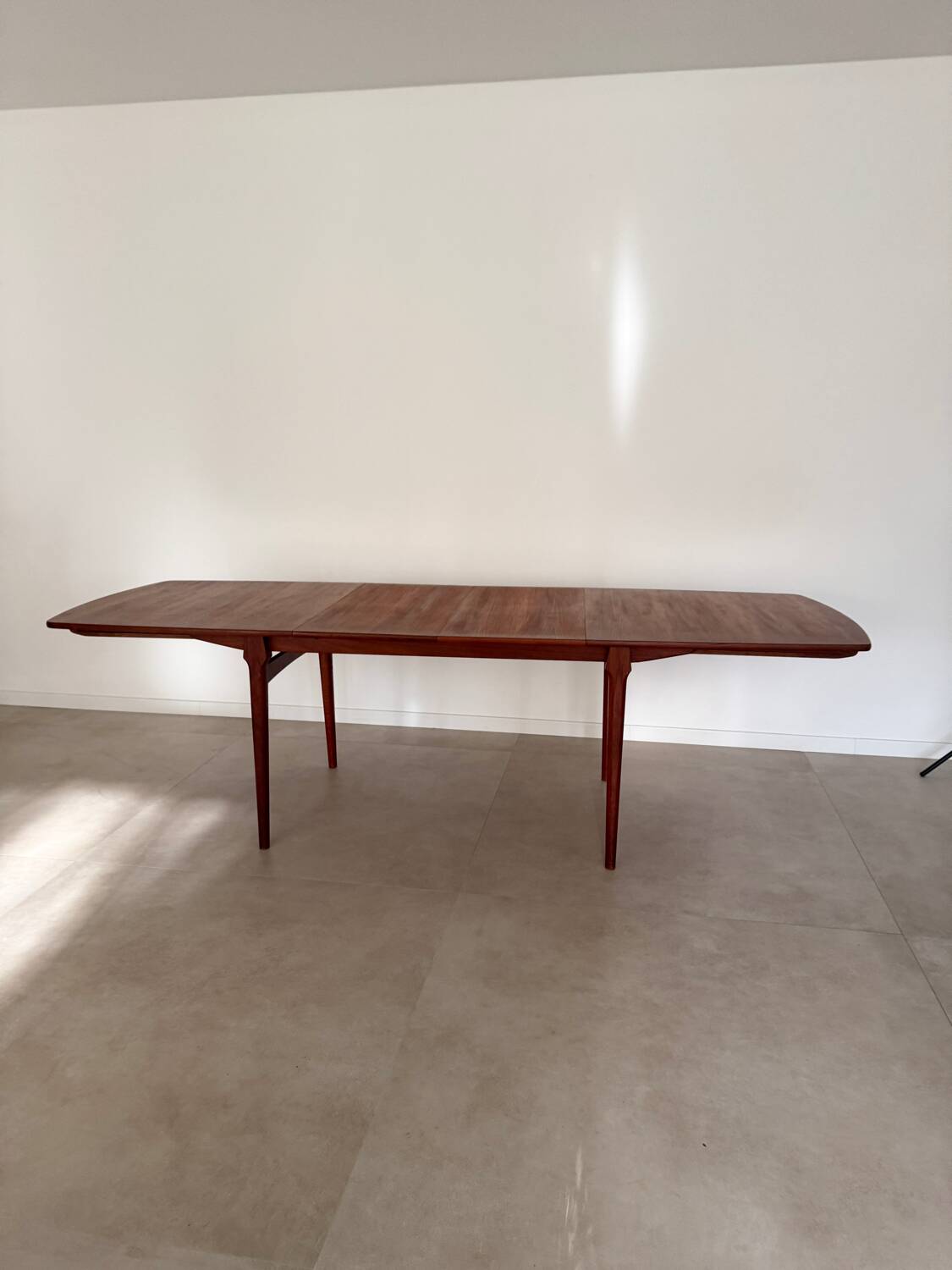 Vintage teak Scandinavian extendable dining table
