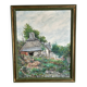 Oil on canvas: large building in Brittany by Pierre Peress