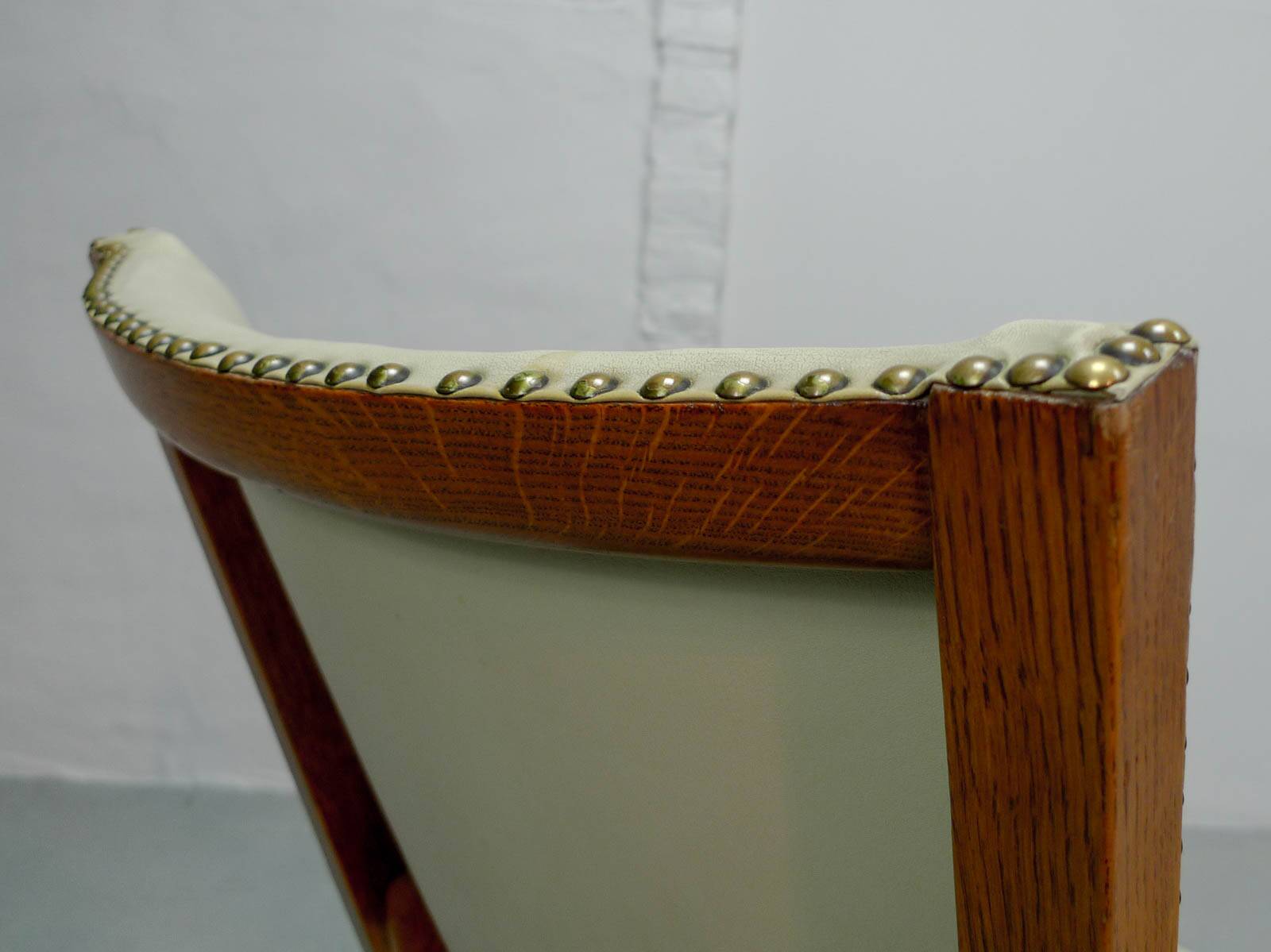 Set of 4 Dutch Design Oakwood Arm Chairs by Theo Ruth for Artifort, 1950s