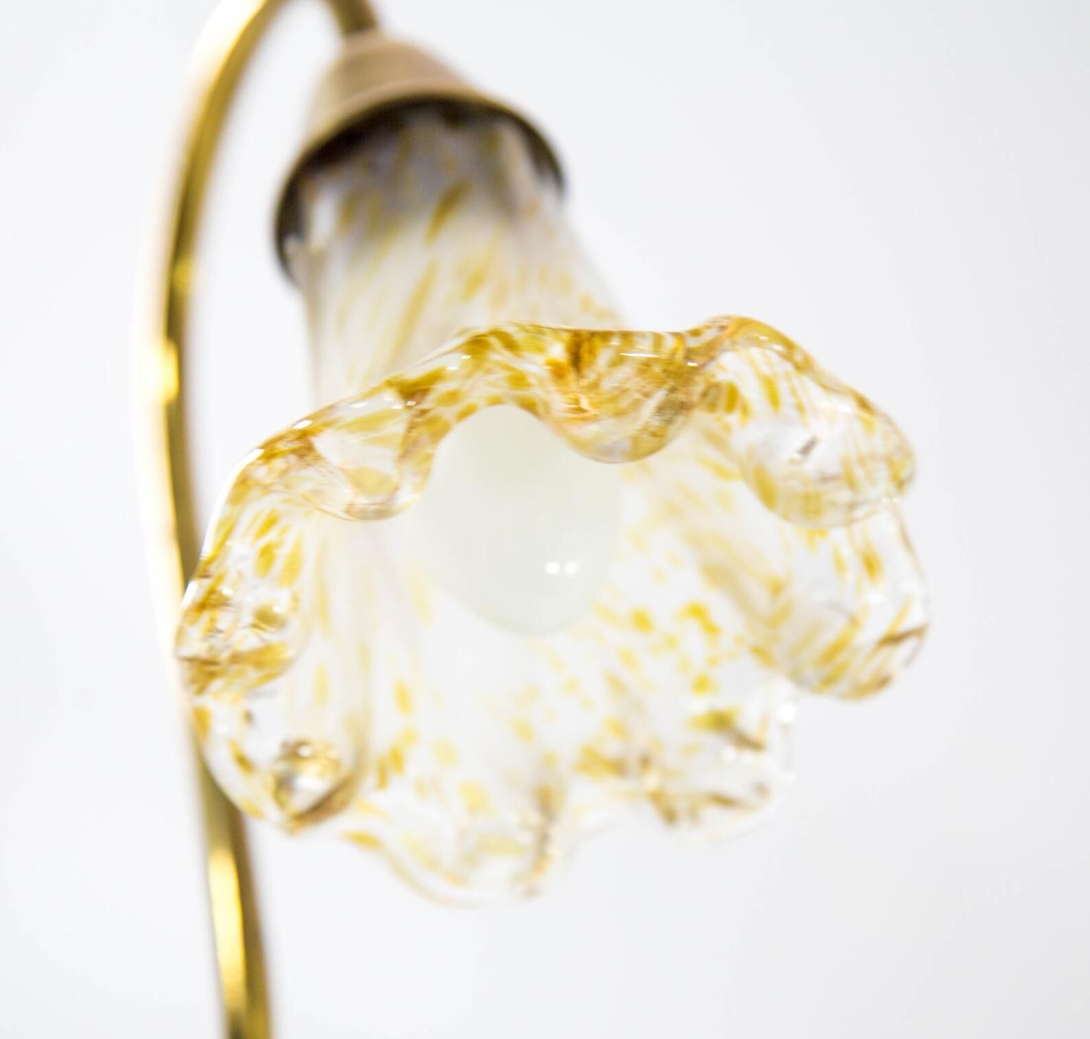 Murano glass lampshade table lampshade and brass base