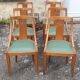 Suite de 6 chaises gondole Art Déco 1930