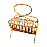 Rattan magazine holder