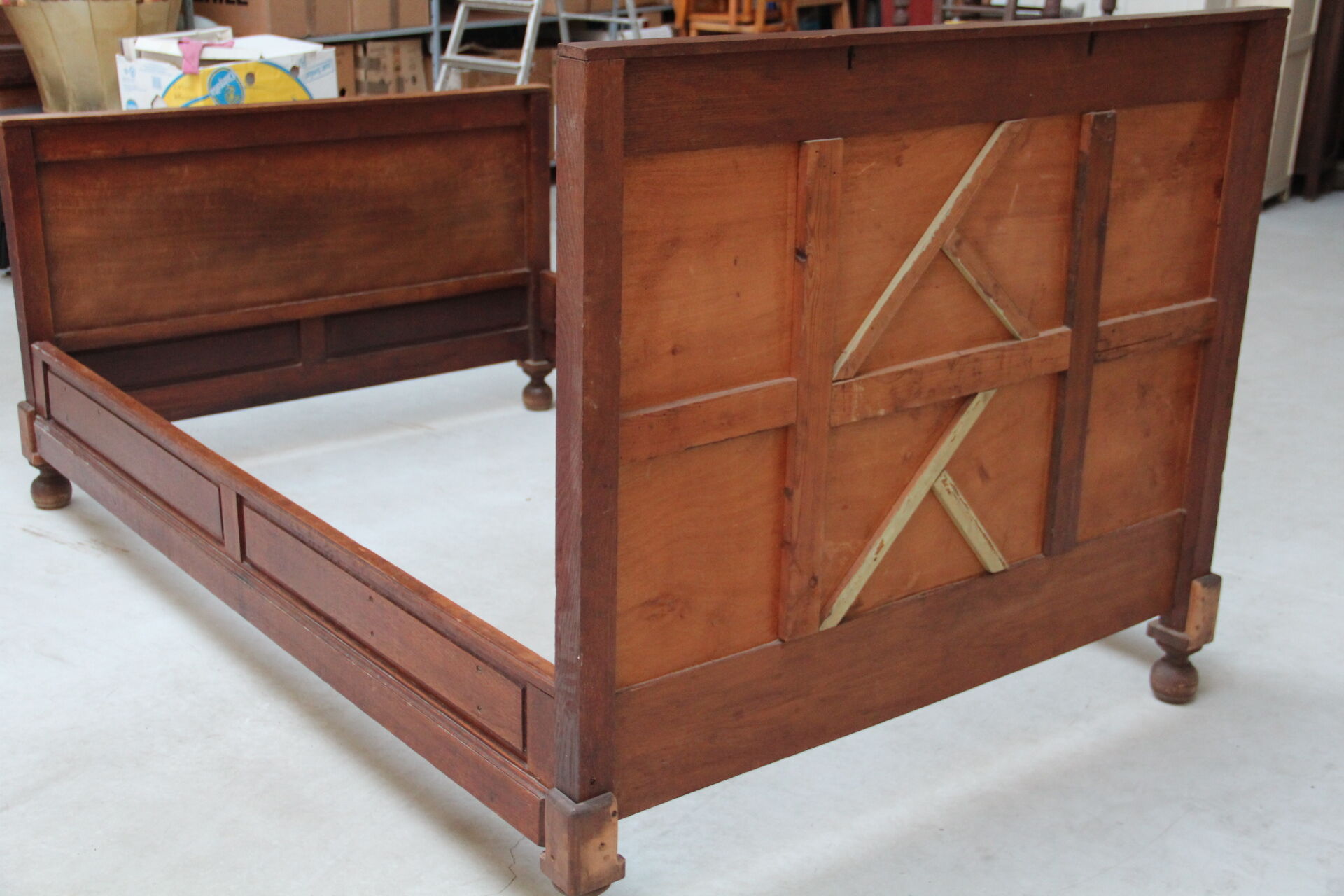 Old oak bed frame