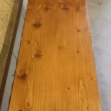 Solid wood bench
