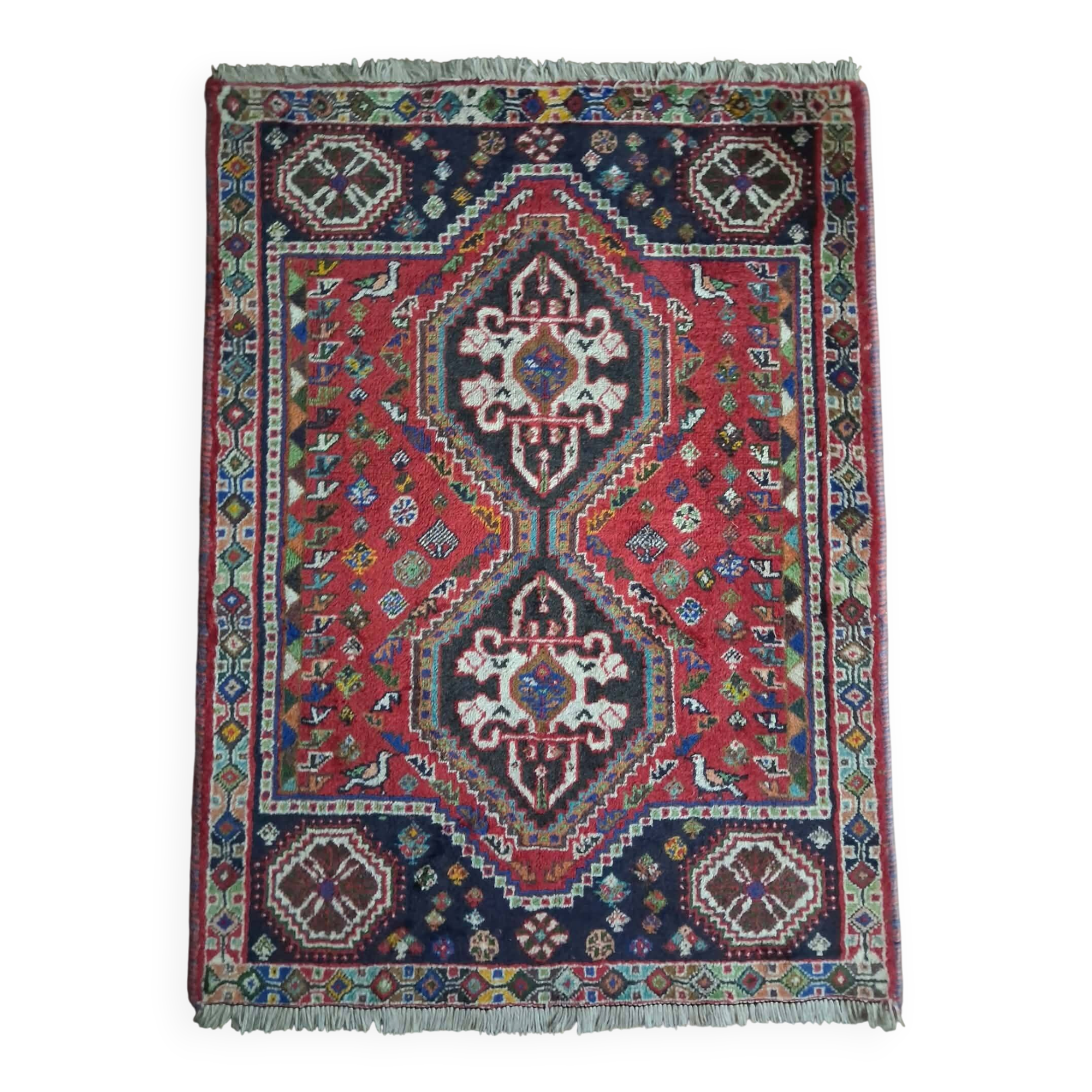 Handmade Persian Shiraz rug 155x115cm