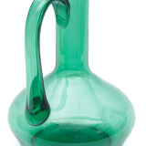 Green-handled vase