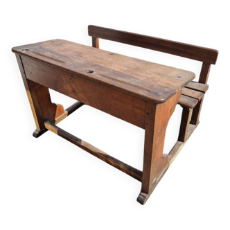 Ancien bureau pupitre écolier enfant