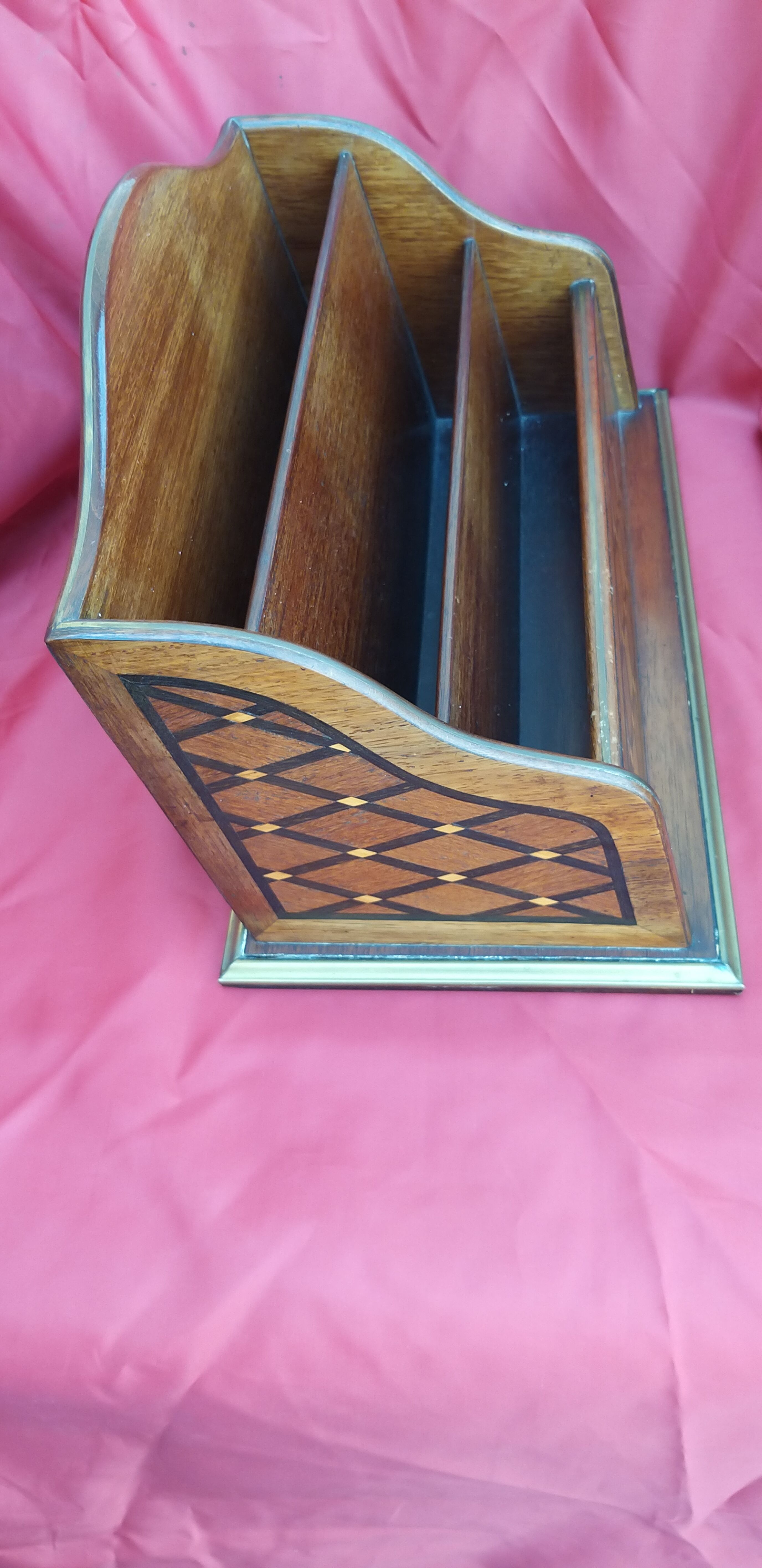 Inlaid office letter holder