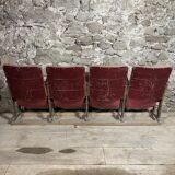 Series of 4 cinema chairs