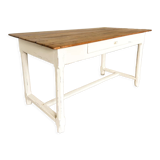 Old white farmhouse table