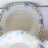 4 assiettes creuses vintage de St Amand 220643