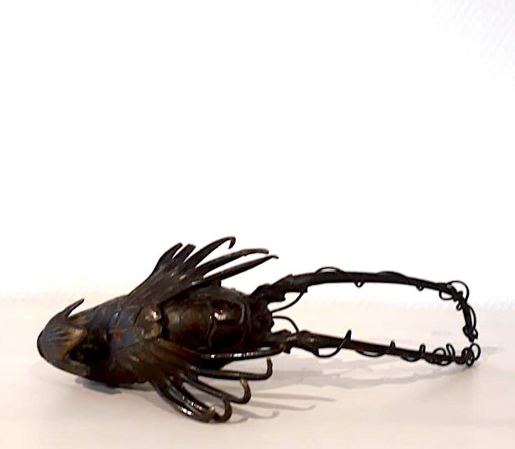Bronze lobster Okimono Japan circa 1900