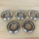 5 silver metal coasters Frank Whiting & Co