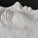 Vintage Moon wall decoration in concrete / reconstituted stone