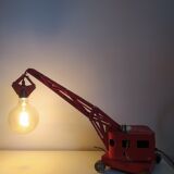 Vintage old metal toy lamp with bulbs