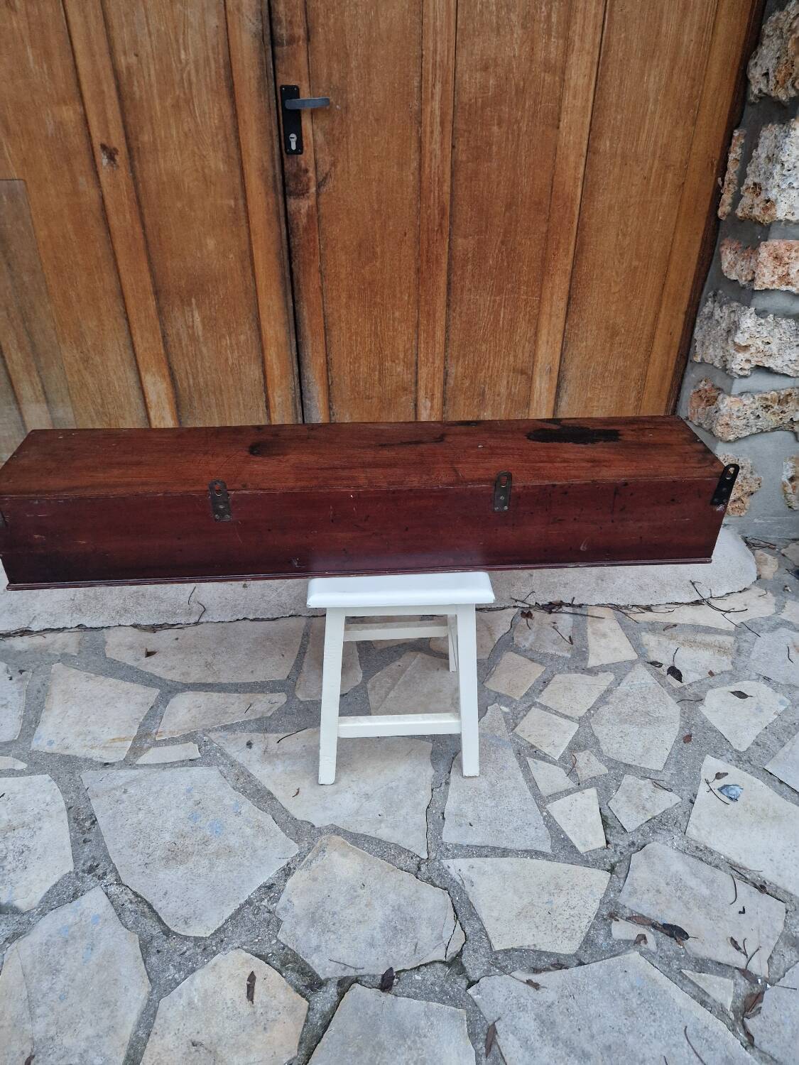 Vintage wooden shelf