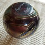 Vase Phoenician Malte 10 cm de haut verre multicolore doré