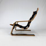 Vintage Scandinavian Bentwood Cantilever Lounge Chair, 1970s