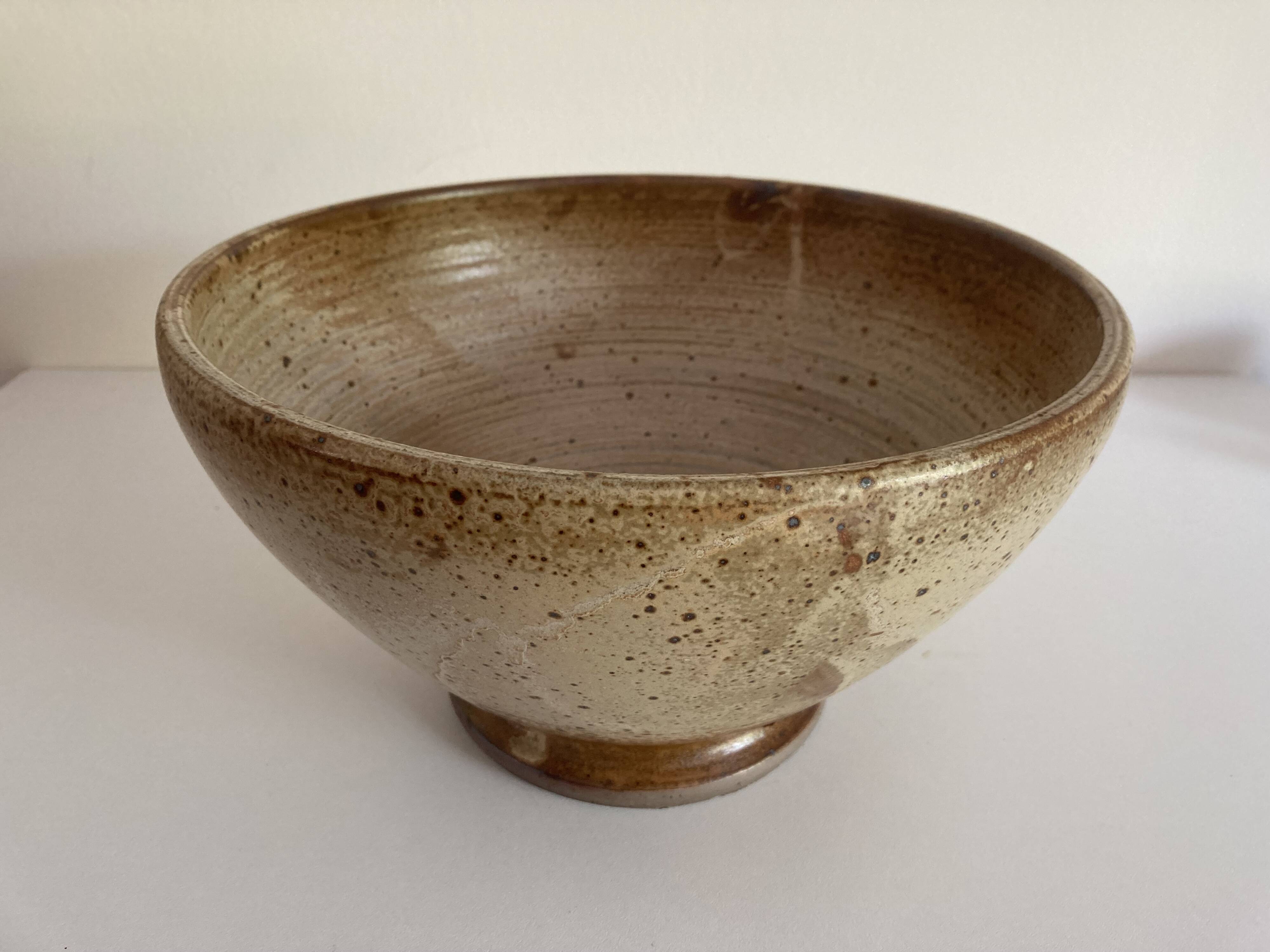 Speckled sandstone bowl