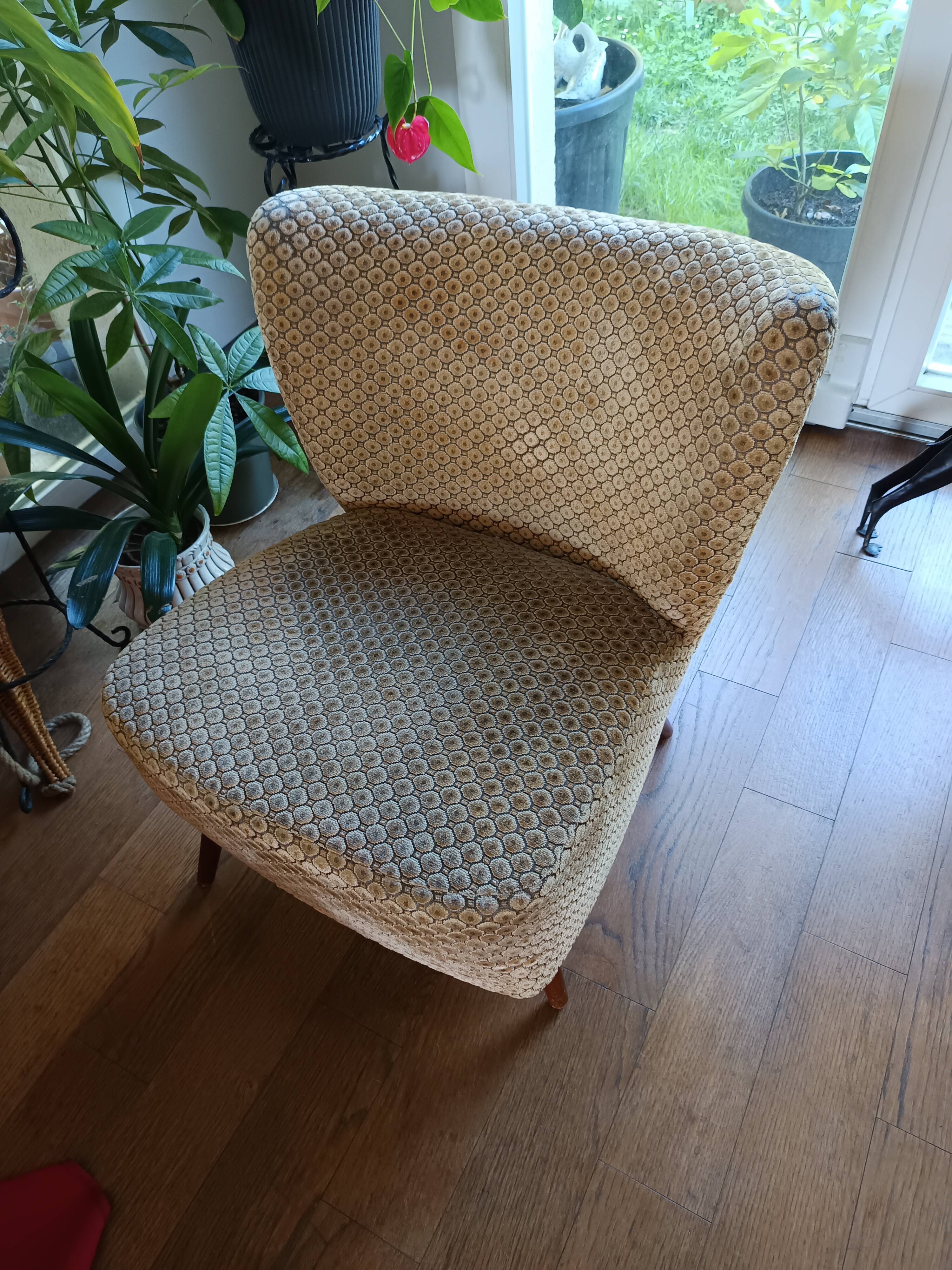 Vintage cocktail armchair from the 50s/60s – modernist Scandinavian style