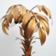Gilded table lamp made of palm wood by Hans Kögl, 1970s