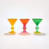 Miami Martini Glass in Lime & Green