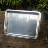 Porte toast metal argenté avec support