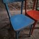 Chaises bistrot françaises Baumann en couleurs variées, lot de 6, années 1950