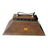 Industrial pendant light, mirror reflector, sheet metal lampshade, England