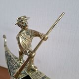 Venetian brass gondola
