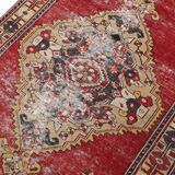 248x123cm red handmade turkish rug