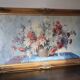 Grand tableau huile sur toile cadre doré
