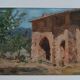 Oil painting on panel, Tuscan school, early 1900s