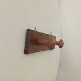 Vintage wooden wall coat rack