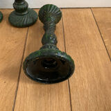 Glass candle holder