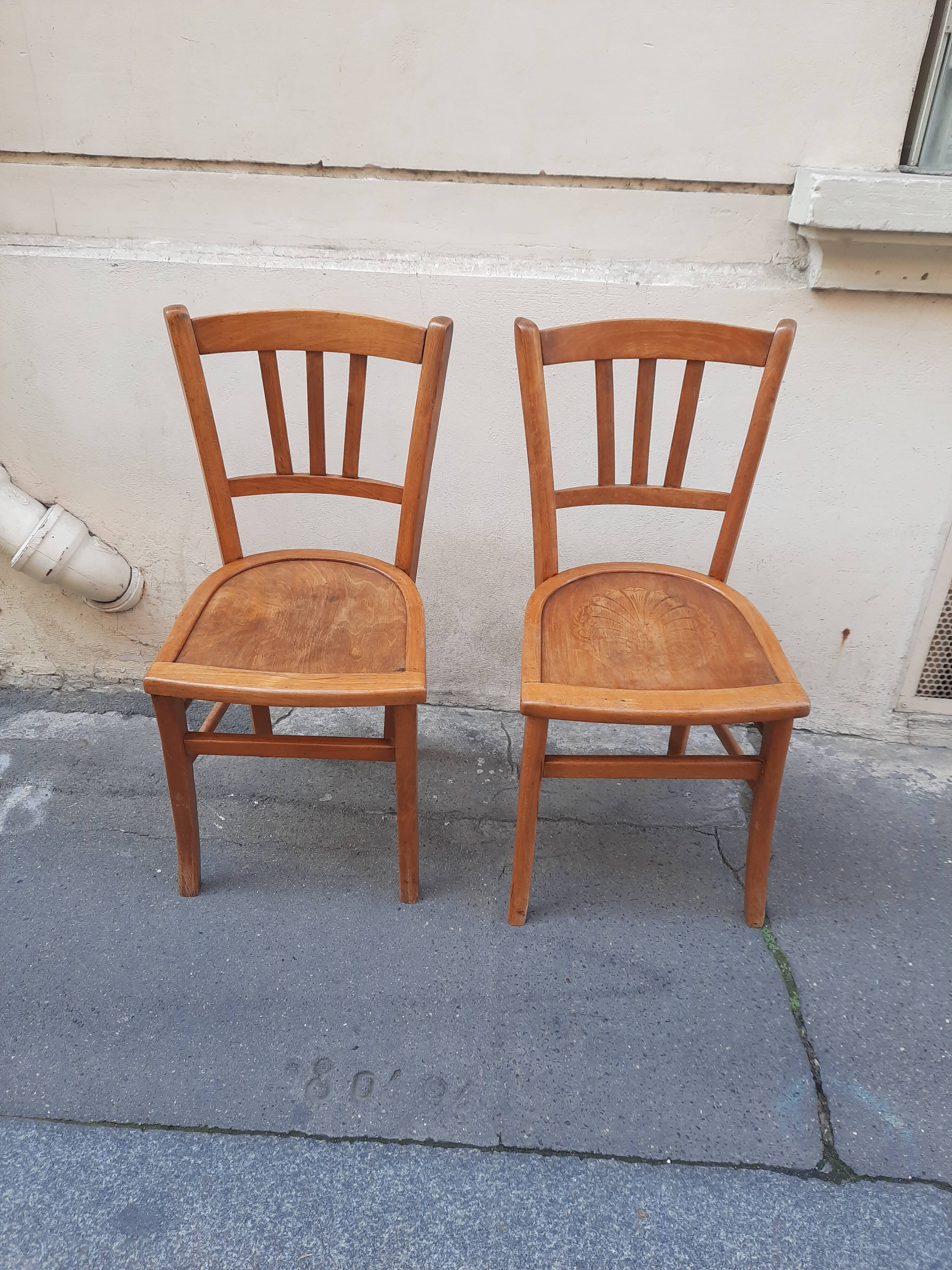Pair of bistro chairs