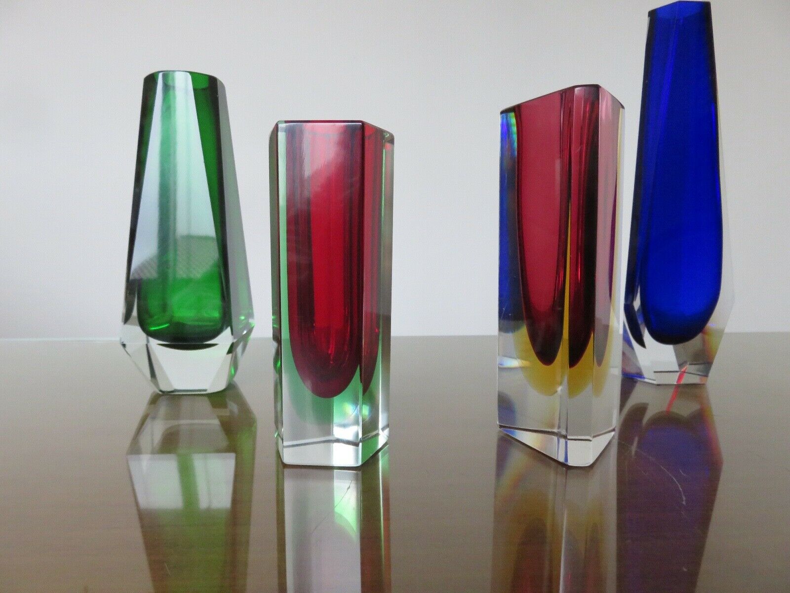 Vase Sommerso Murano design Luigi Mandruzzatto 60s