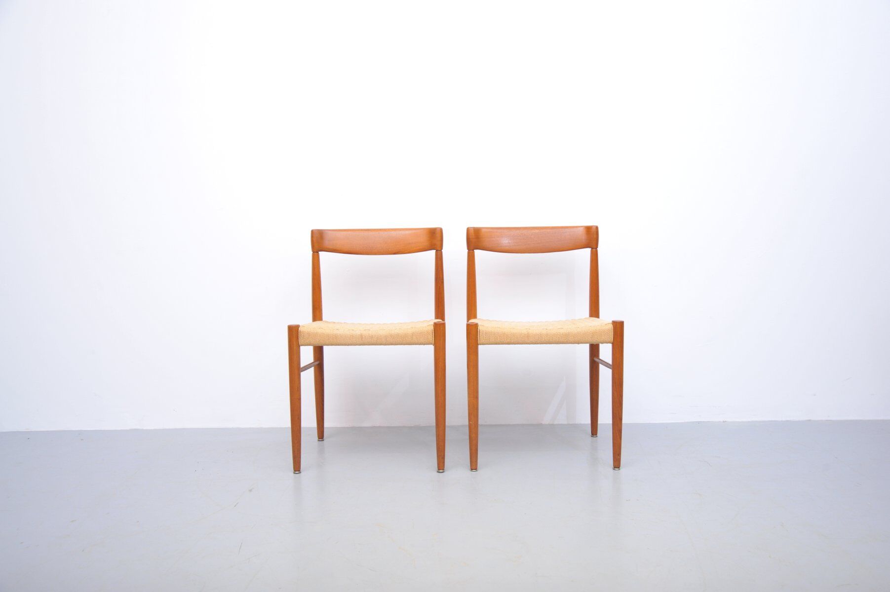 Teak chairs by H.W. Klein for Bramin, 1960s, set of 2